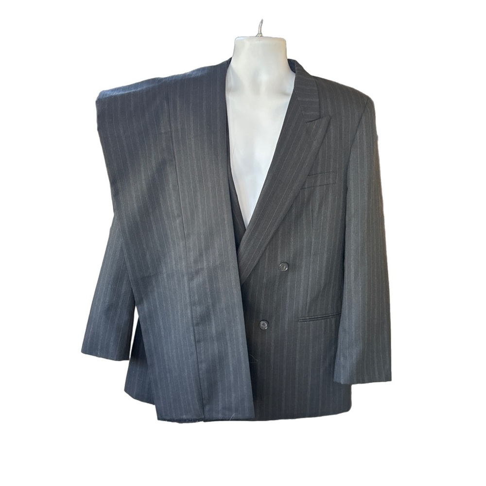 Vintage Paul Rodon Men's Gray Pinstripe Blazer NWT